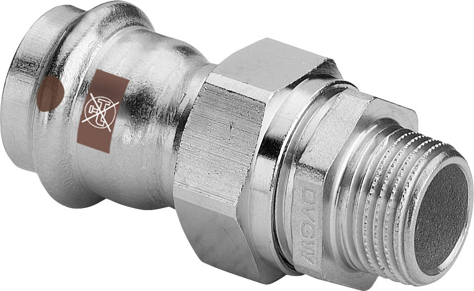 VIEGA Viega Verschraubung mit SC Temponox 1765 in 35mmxR11/4 Stahl nichtrostend  – 812 119
