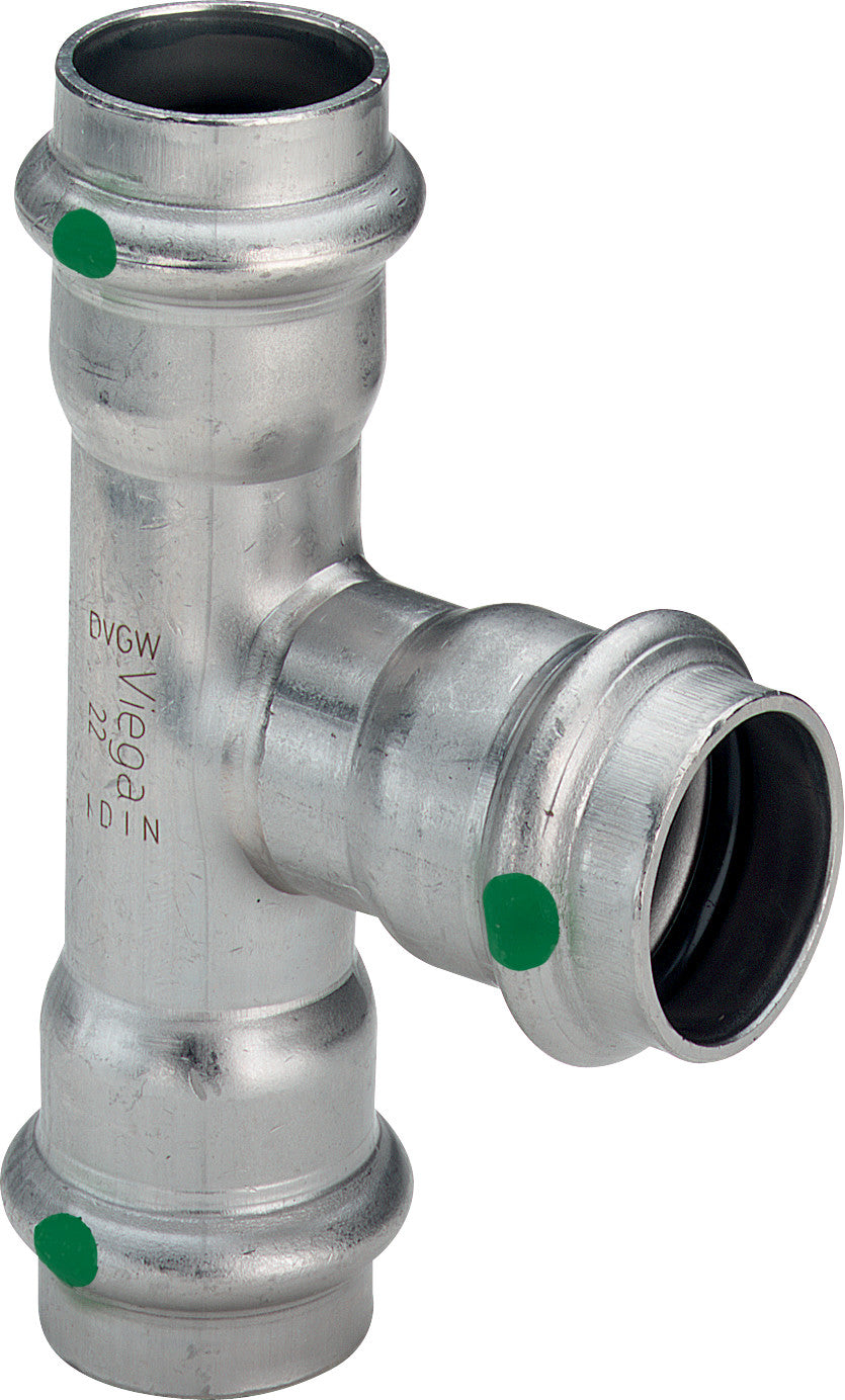 VIEGA Viega T-Stück mit SC Sanpress Inox 2318 in 54mm Edelstahl   – 435 912