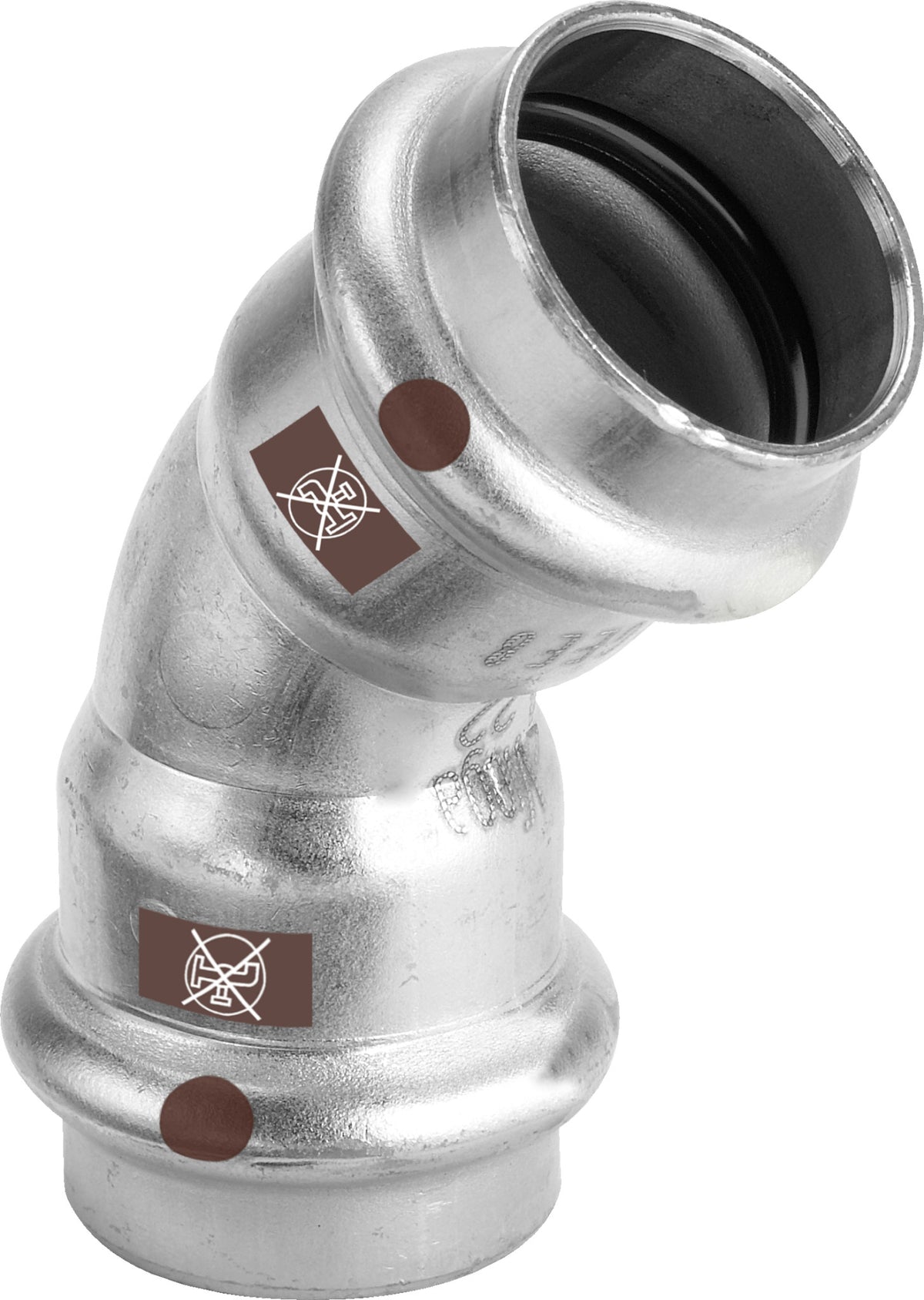VIEGA Viega Bogen 45 Grad mit SC Temponox 1726 in 22mm Stahl nichtrostend  – 809 867