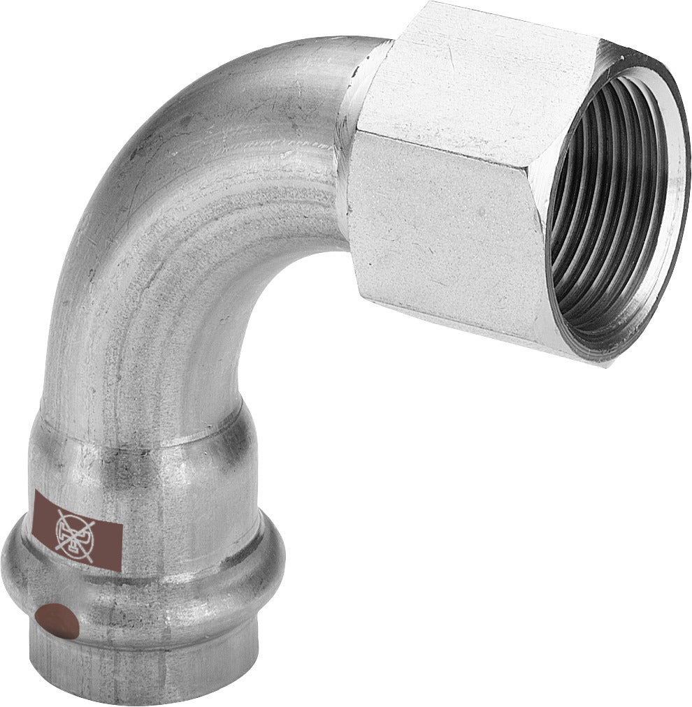VIEGA Viega Bogen 90 Grad mit SC Temponox 1714.5 in 28mmxRp1 Stahl nichtrostend  – 812 546