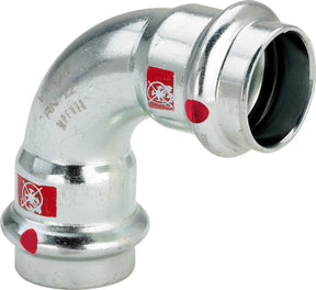 VIEGA Viega Bogen 90 Grad mit SC Prestabo 1116 in 22mm Stahl verzinkt   – 558 147