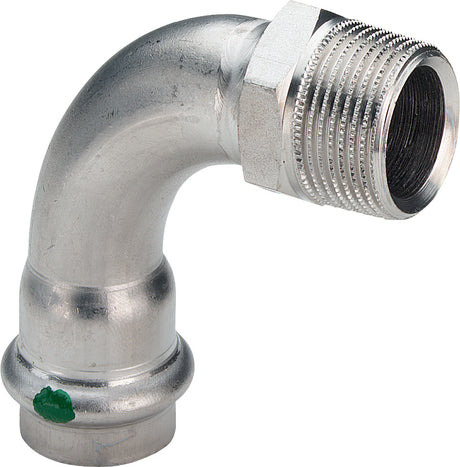 VIEGA Viega Bogen 90 Grad mit SC Sanpress Inox 2314 in 28mm x R1 Edelstahl   – 436 933