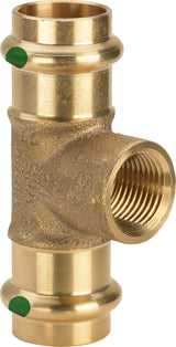 VIEGA Viega T-Stück mit SC Sanpress 2217.2 in 54mm x Rp1/2 x 54mm Siliziumbronze   – 197 353