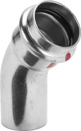VIEGA Viega Bogen 45 Grad mit SC Prestabo 1126.1 in 15mm Stahl verzinkt   – 558 338