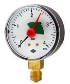 Alva Manometer Fig.H 31A 1/4" 63 mm Dm. 0-4bar Anschl.unten - ALH31A63U8