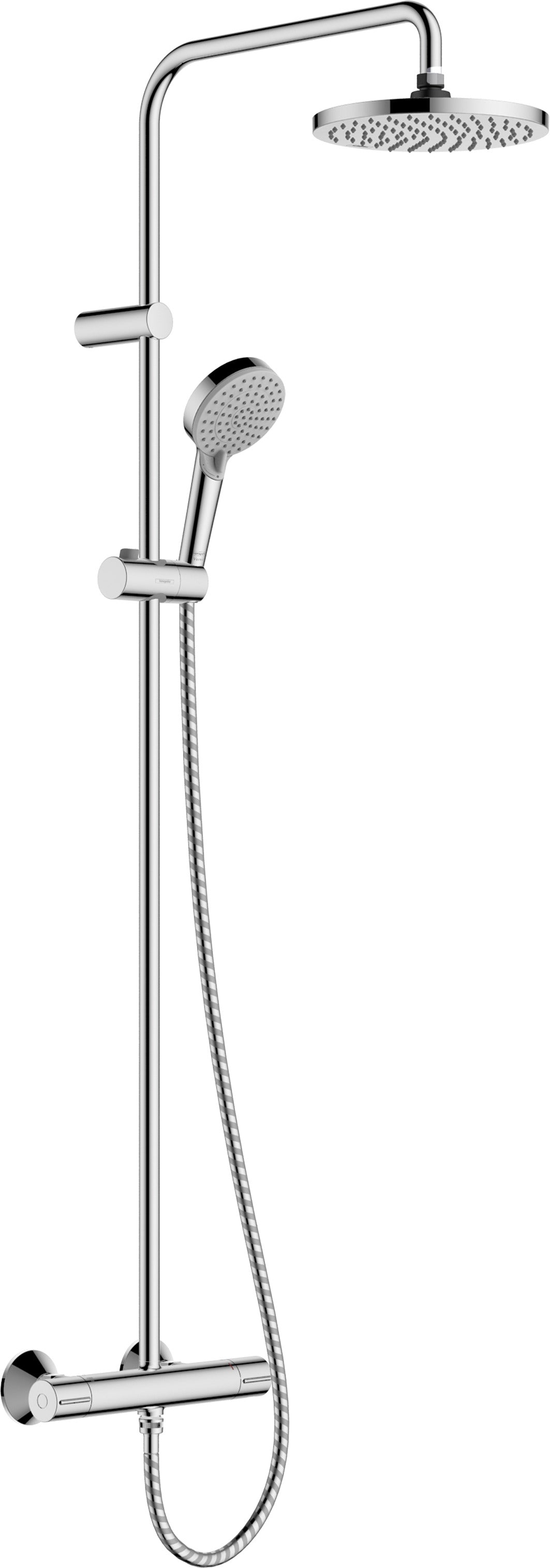 HANSGROHE HG Showerpipe 200 1jet Vernis Blend chrom mit Brausethermostat  – 26276000