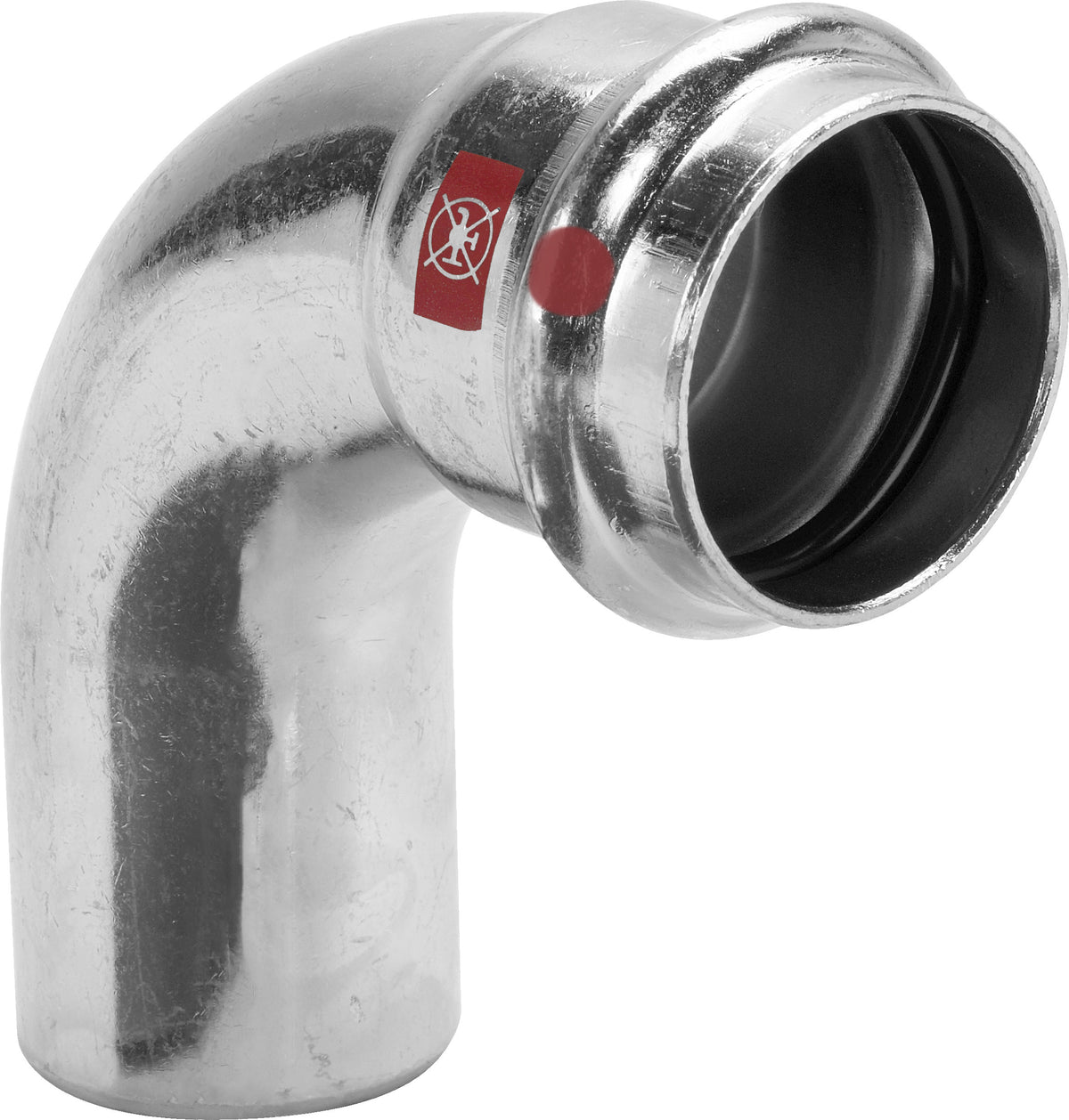 VIEGA Viega Bogen 90 Grad mit SC Prestabo 1116.1 in 22mm Stahl verzinkt   – 558 215