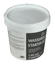 Alva Wasserstopp Starter-SET 2 Matten + 1kg Eimer - ACWSTOPPSET