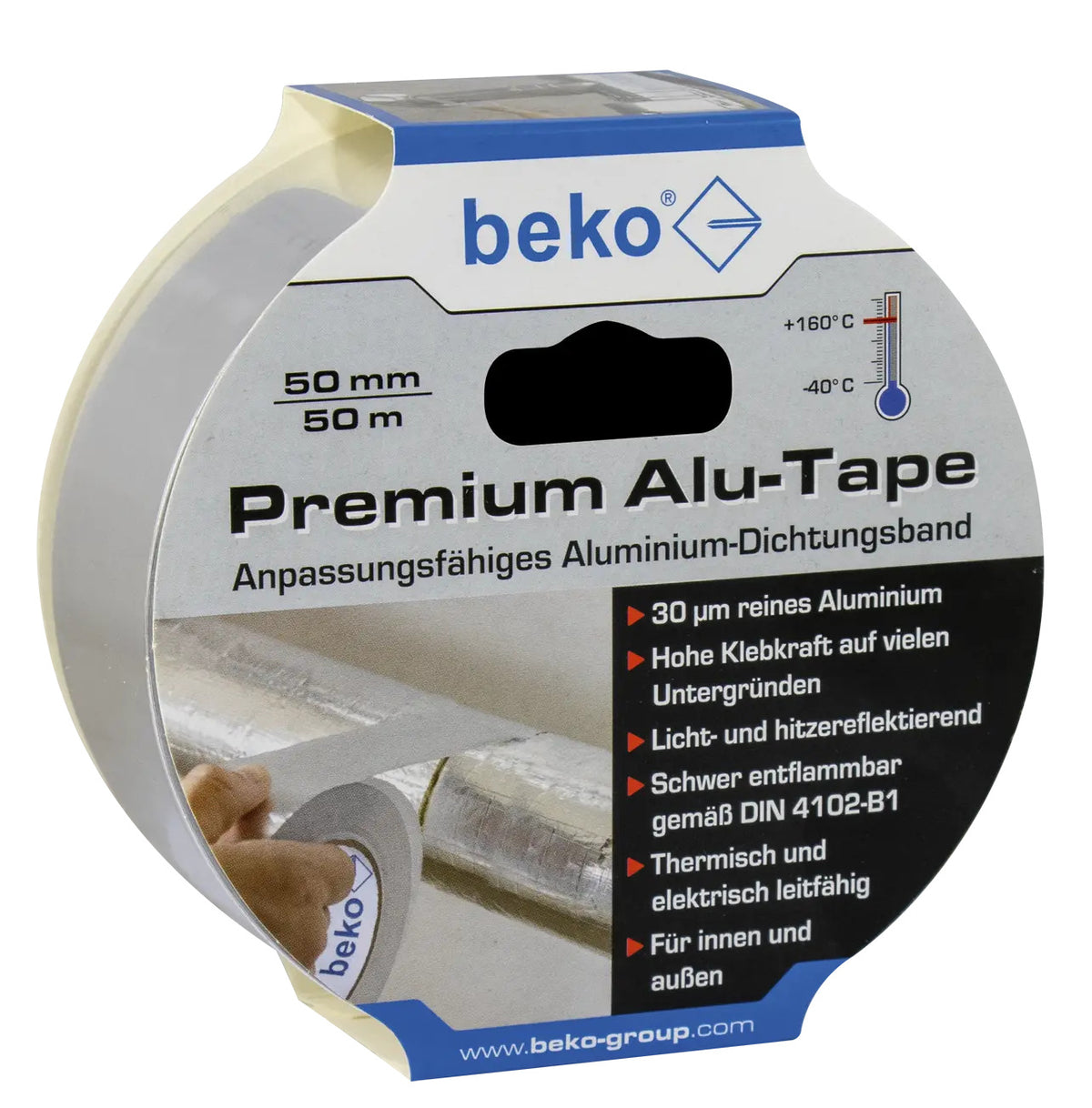 Alva Premium Alu-Tape, 50 mm x 50 m - ACALUTAPE