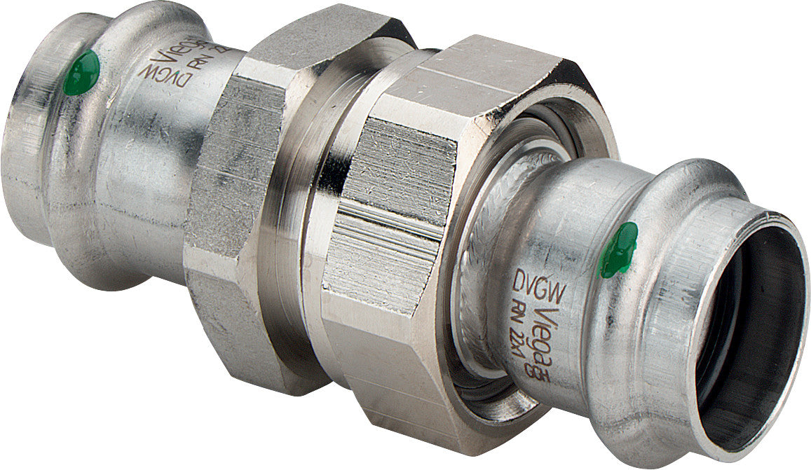 VIEGA Viega Verschraubung mit SC Sanpress Inox 2360 in 35mm Edelstahl   – 437 428