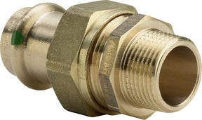 VIEGA Viega Verschraubung mit SC Sanpress 2265 flachdichtend in 22mm x R3/4 Sibr   – 119 133