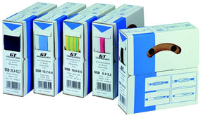 GT FILOFORM Schrumpfschlauch dünnwandig schwarz Ø 3,2 - 1,6 mm, 15m-Abrollbox   – 19-104250.1