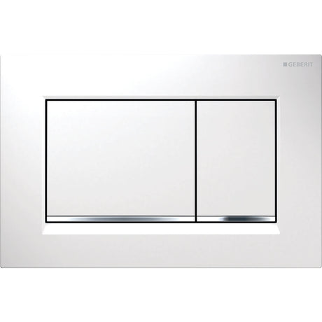GEBERIT GE Betaetigungsplatte Sigma20 2-Mengen weiss-glanzchrom-weiss  – 115.883.KJ.1