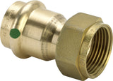VIEGA Viega Verschraubung mit SC Sanpress 2263 flachdichtend in18mmxG3/4 Siliziumbronze   – 283 391
