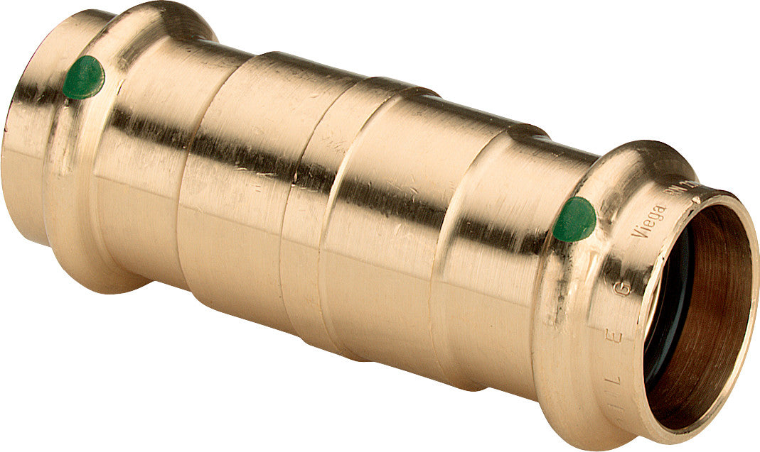 VIEGA Viega Schiebemuffe mit SC Sanpress 2215.5 in 22mm Siliziumbronze   – 119 041