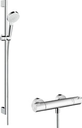 HANSGROHE HG Brausenkombi Crometta Vario/ Ecostat 1001 CL/Unica 900mm weiß/chrom  – 27813400