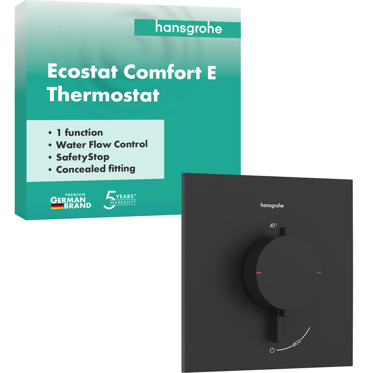 HANSGROHE HG Thermostat UP Ecostat Comfort E Fertigset 1 Verbraucher MSW  – 33710670
