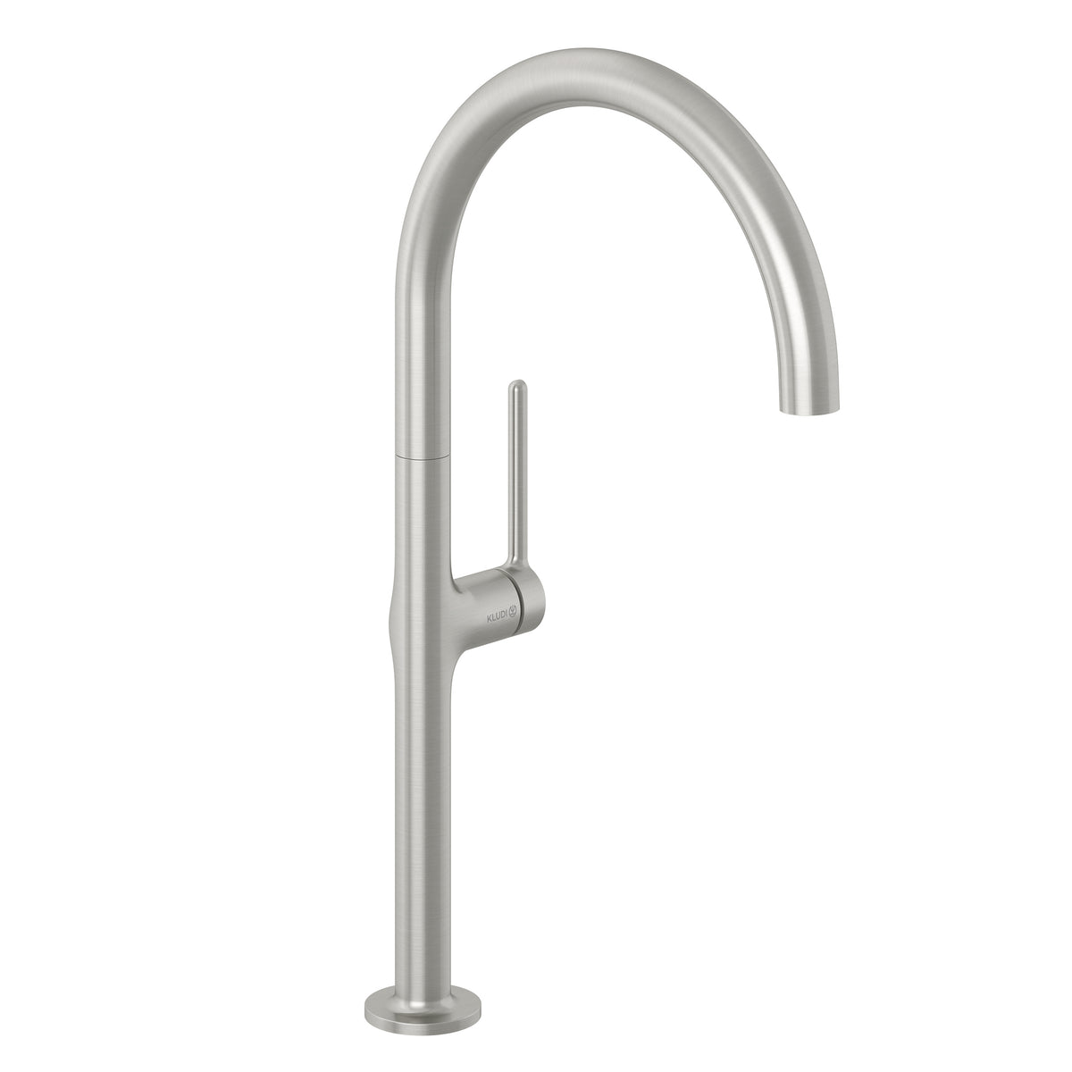 KLUDI KLUDI-REEF Spültisch-Einhandmischer seitl. Bedienung Stainless Br. Nickel  – 50803N575