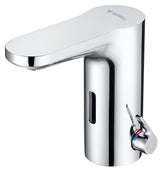 Alva Forta Waschtischarm. Chrom H:12,7cm berührungslos, Mischw., Netzbetrieb - AQARFOWTMN4