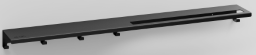 ALVA Viva Handtuchboard 90cm Schwarz Matt - AQASVIHBS