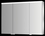 Alva Varia Aluminiumspiegelschrank 100x73,5x15,4cm, LED-Strips, verspiegelt - AQBMVASPS11