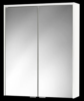 Alva Varia Spiegelschrank 60,4x73,4x14,7cm, LED-Lightstrip, Weiß - AQBMVASPS9