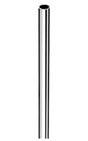 Alva Kupferrohr Ø 10 mm, Beiderseits glatt, 1000 mm, chrom - ACCU10-100