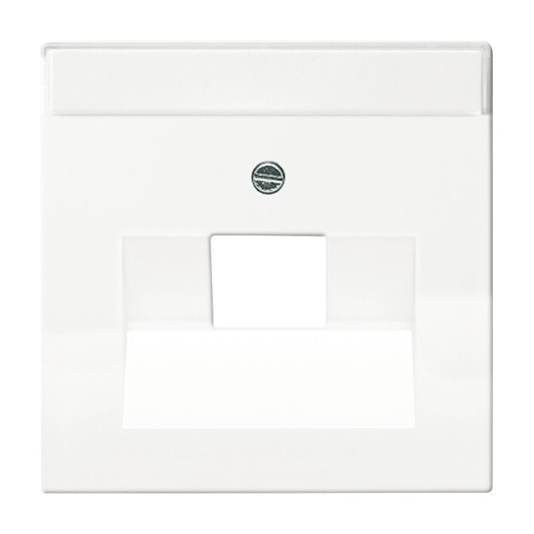 BUSCH-JAEGER Zentralscheibe 1-fach für RJ45 Dosen div. Flächenprogramme, studioweiß   – 2CKA001710A3165