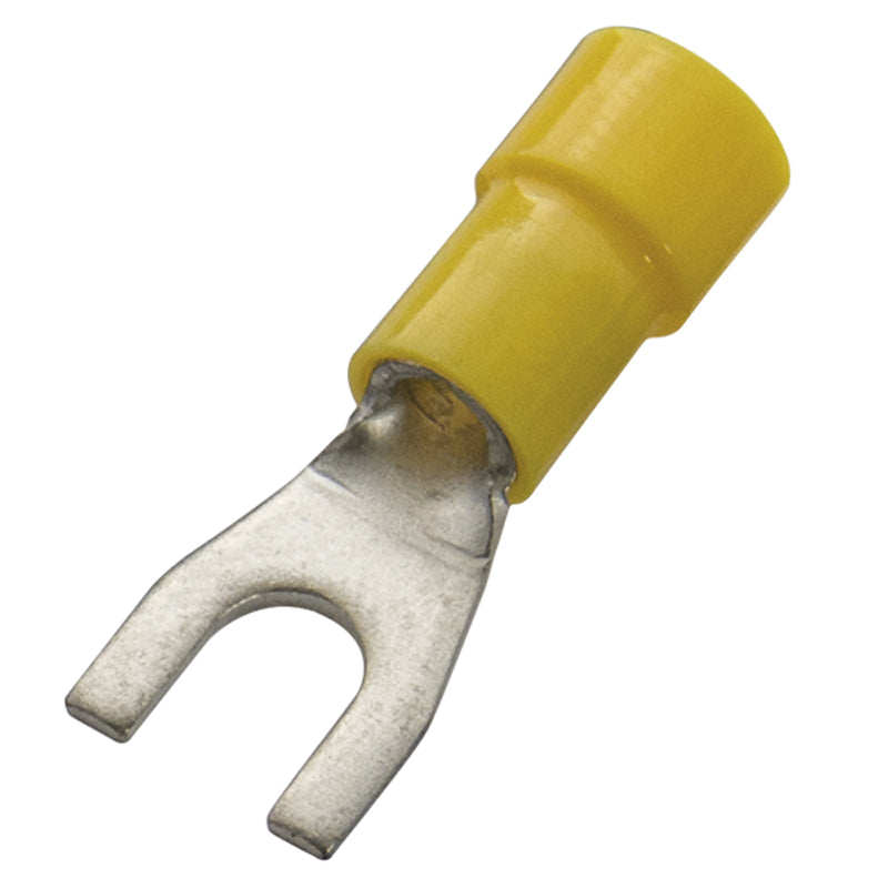 HAUPA Gabelkabelschuh gelb isoliert 4,0-6,0 M5 PVC   – 260322