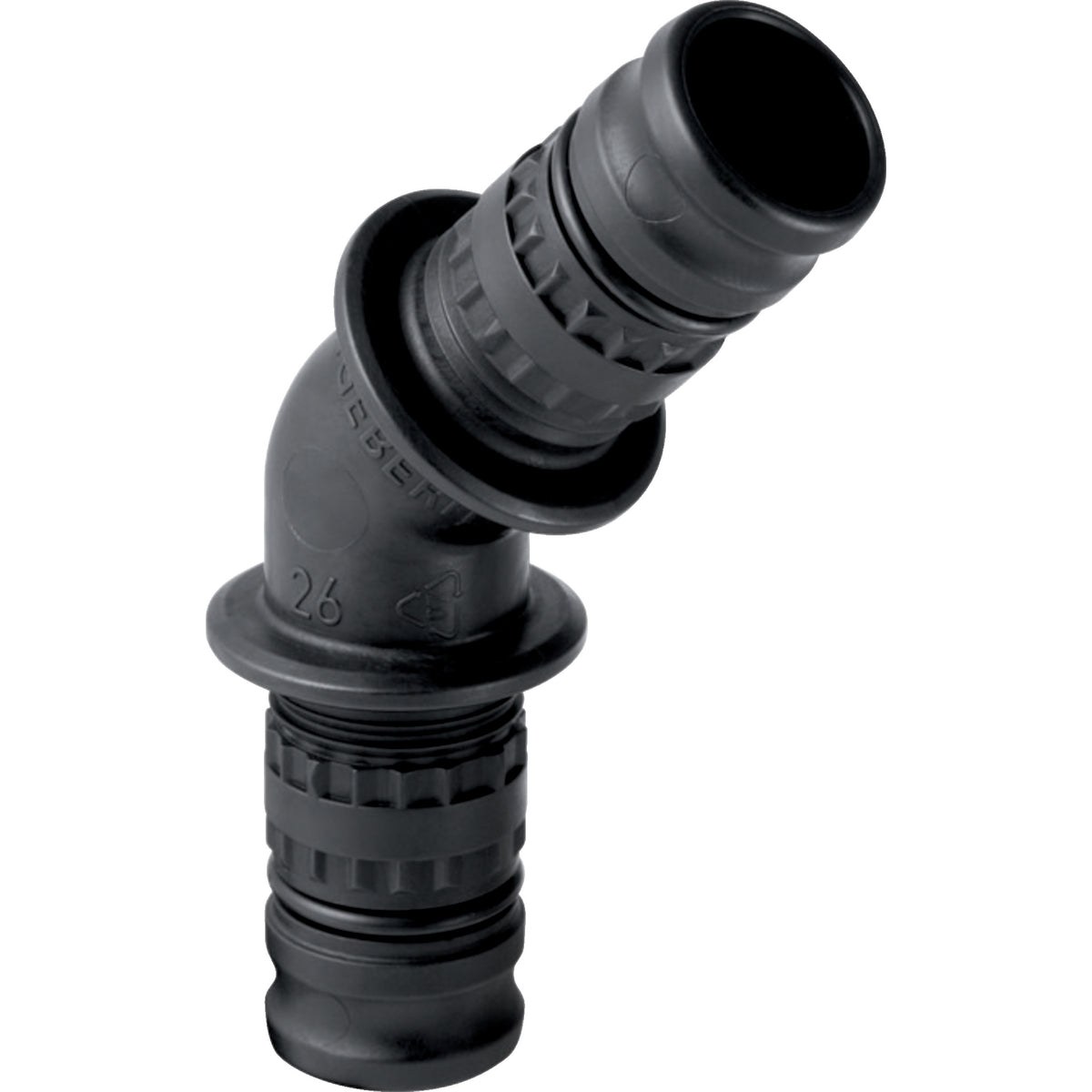 GEBERIT GE Mepla Winkel PVDF 45 Gr. d50mm   – 626.245.00.5