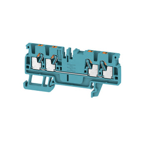 WEIDMÜLLER Durchgangs-Reihenklemme, PUSH IN, blau, 2.5 mm², 24 A, 800 V, Anzahl Anschlüsse:  – 1521700000