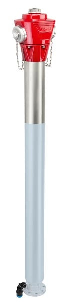 HAWLE Hawle Inox-Überflurhydrant Fig.5140H4 PN10/16, DN80, RD 1.5m, BB rot + H4Live  – 5053018