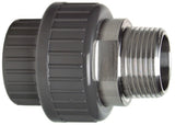 FISCHER GEORG GF Übergangsverschraubung PVC-U/1.4404 d 32x1" AG, Dichtung EPDM   – 721540708