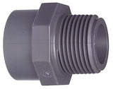 FISCHER GEORG GF Übergangs-Muffennippel PVC-U d 25x3/4" AG   – 721910707