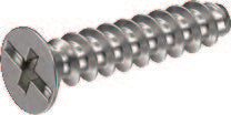 Alva Geräteschrauben, Dosenschrauben Senkkopf 3,2x15 mm, Pozidriv PZ1 - GS-SK3.2X15KK