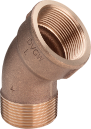ALVA Bogen 45 Grad 3121 in R1/2 x Rp1/2 Rotguss - ACRG3121.1/2