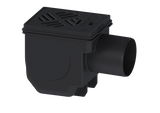 KESSEL KESSEL-Kellerablauf Drehfix DN 100, Rost schwarz, Typ 5  – 27301