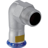 GEBERIT GE Mapress Edelstahl Gas Uebergangswink. 90 Gr. d22mm x R3/4  – 34151