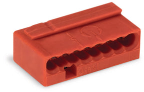 WAGO MICRO Verbindungsklemme 8-polig max. 0,8 mm², rot   – 243-808