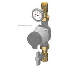 ALVA Pumpenabsperrset C1" ohne Schwerkraftbremse - ALGRUP1C