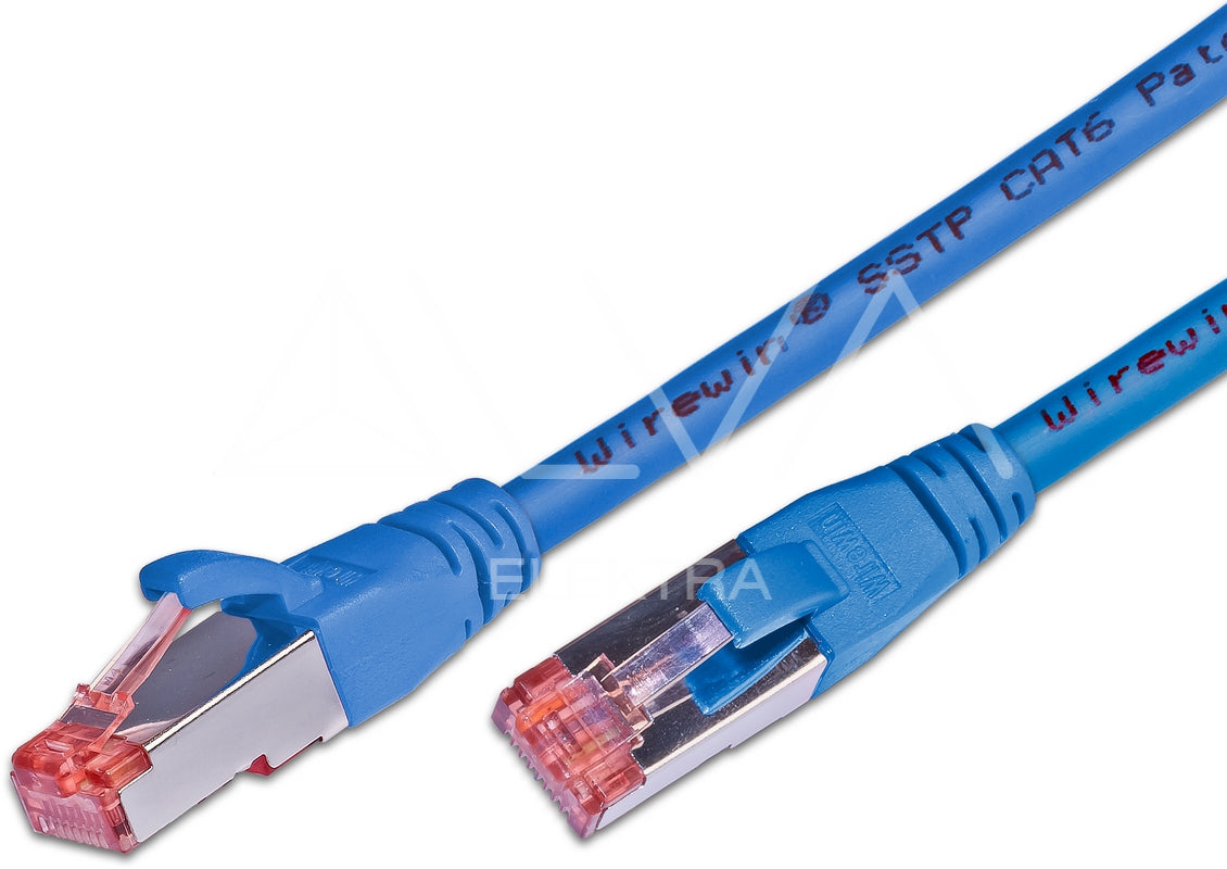 Alva KAT.6 Patchkabel, S/FTP, LSOH, Lifetime Warranty, 1.0m, blau - PK-KAT61.0BL