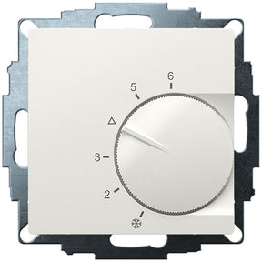 EBERLE UP-Raumregler, RAL9010 glänzend 55x55, 5 -30C, AC 230V, 1Wechsler, 10A/5A  – 191873154502