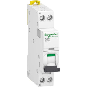SCHNEIDER ELECTRIC Acti9 iC40N - Leitungsschutzschalter - 1 P+N - 10A - C Kurve - 6kA/10kA  – A9P54610