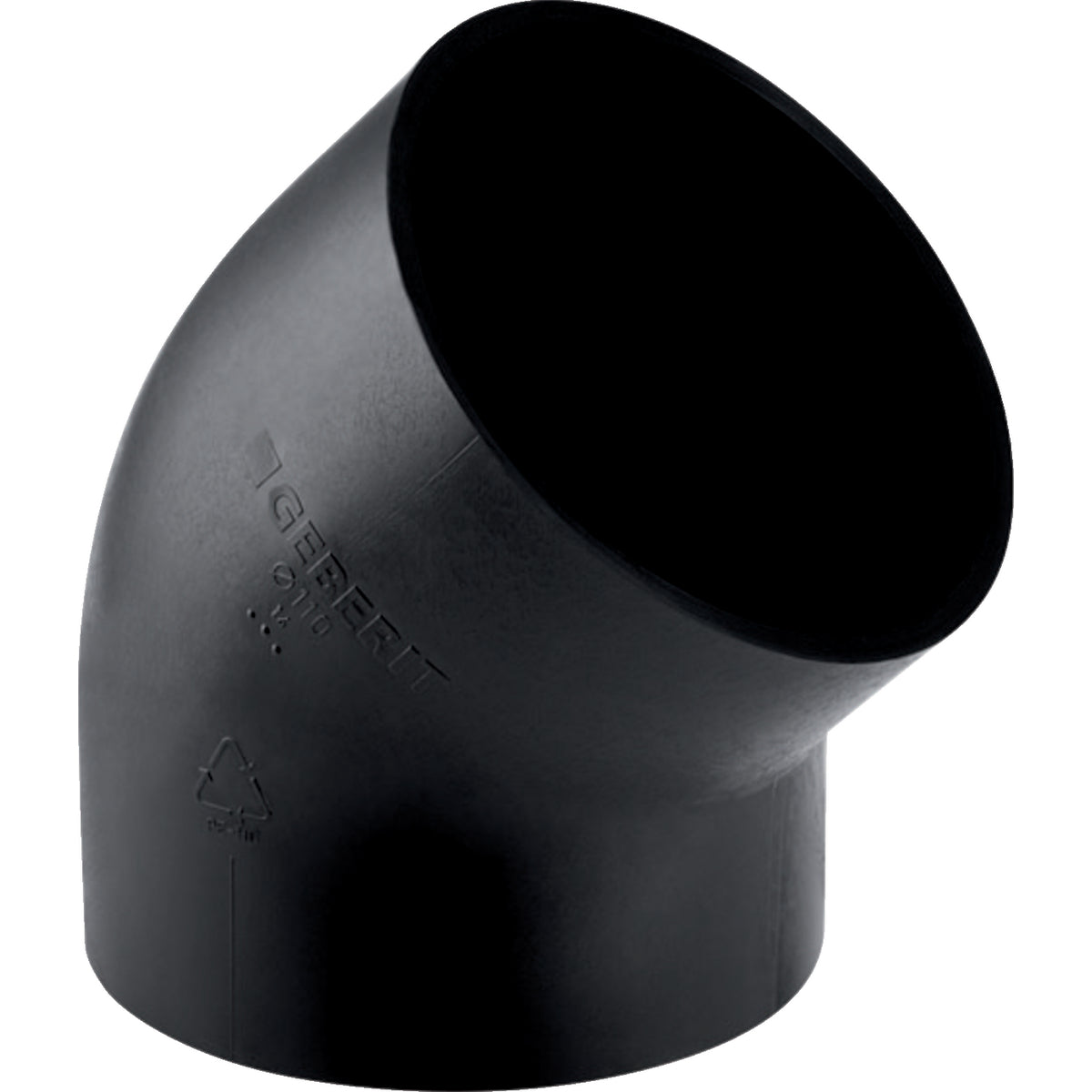 GEBERIT GE PE Bogen 45 Gr. d160mm   – 369.045.16.1