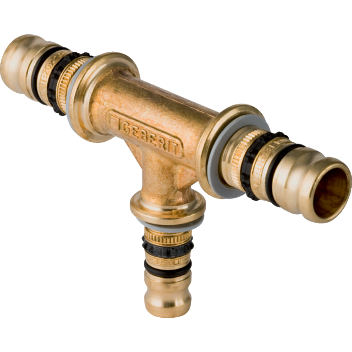 GEBERIT GE Mepla T-Stueck reduziert Messing d26 x 20 x 20mm   – 613.317.00.5