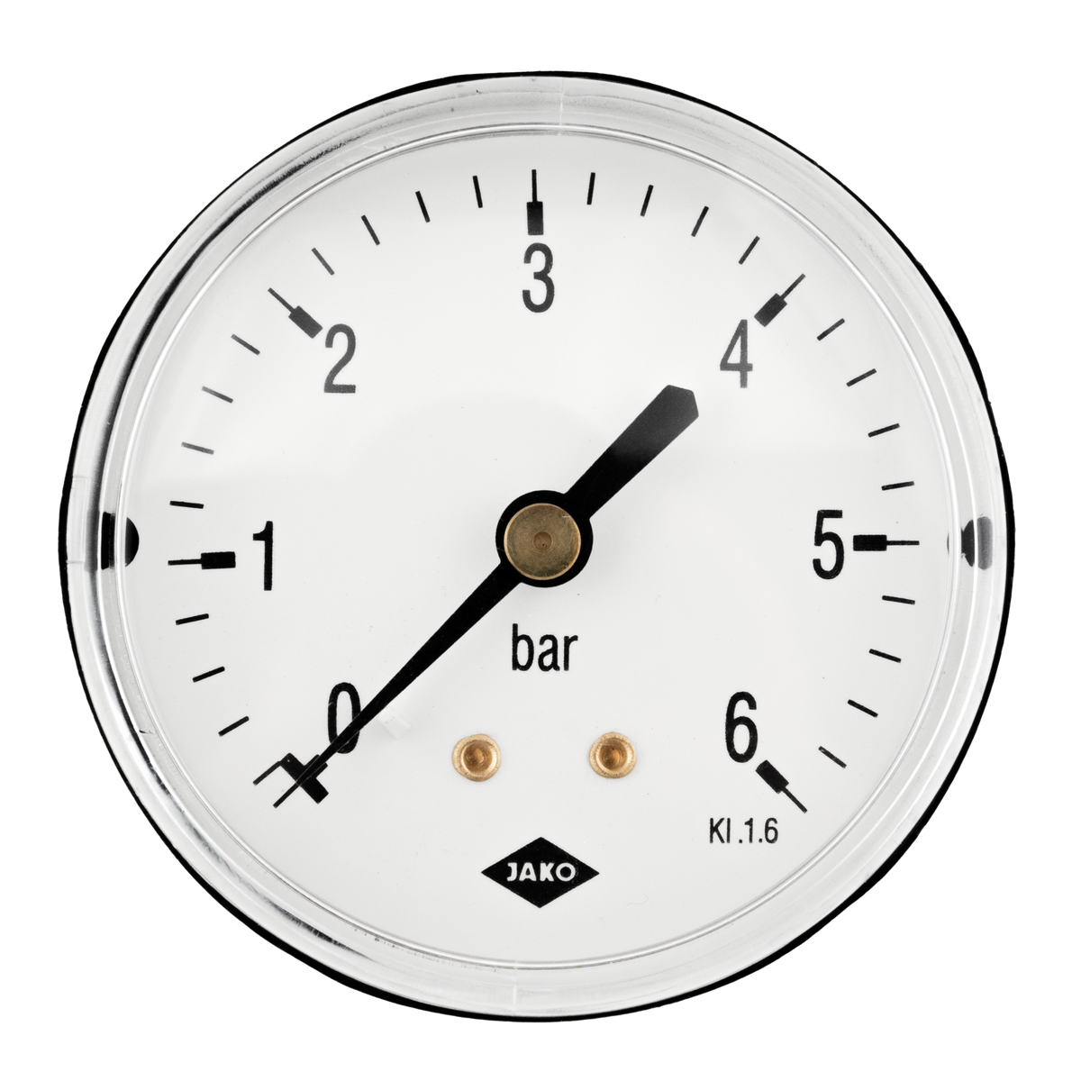 Alva Manometer Fig.2601(1) 1/4" 50mm Durchmesser 0-10 bar Anschluss hinten - AL2601-5010