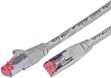 Alva KAT.6 Patchkabel, S/FTP, LSOH, Lifetime Warranty, 0.5m, grau - PK-KAT60.5