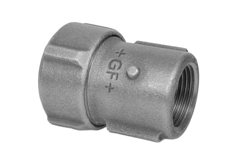 FISCHER GEORG FITTINGS Primofit Übergangsstück mit IG, 1" für Stahlrohre, schwarz   – 775217053