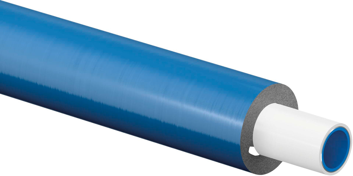 UPONOR Uponor Unipipe PLUS Rohr S6 20x2,25 WLS 035, weiß vorisoliert blau, Ring 75m  – 1063557