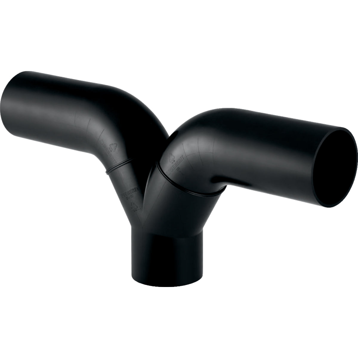GEBERIT GE PE Hosen-T nur f.senkr. Einbau d 56/50/50mm m.Anschlussb. 363457   – 363.457.16.1